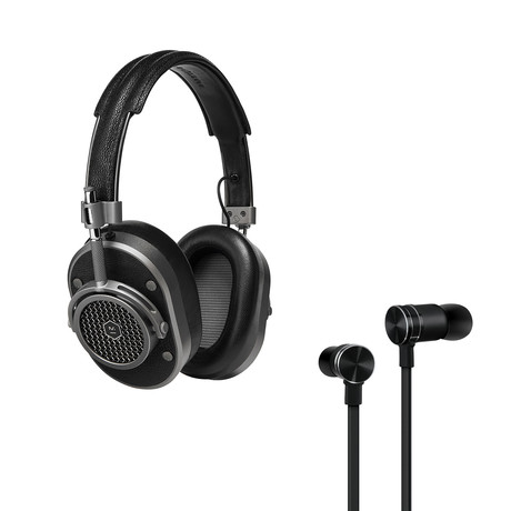 MH40 Over-Ear Headphones + Gift with Purchase (Black Headphones + Gunmetal Earphones)