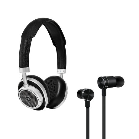 MW50 Wireless On-Ear Headphones + Gift with Purchase (Brown and Silver Headphones + Gunmetal Earphones)