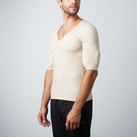 Padded Muscle Shirt // Nude (S)