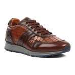 Men's Dress Sneakers // Brown Crocodile (US: 10)