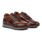 Men's Dress Sneakers // Brown Crocodile (US: 10)