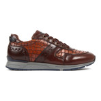 Men's Dress Sneakers // Brown Crocodile (US: 10)