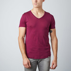 Ob V-Neck T-Shirt // Magenta (XL)