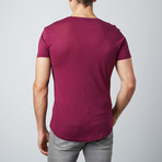 Ob V-Neck T-Shirt // Magenta (S)