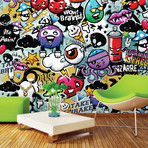 Graffiti Monster Wall Mural