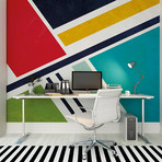 Retro Angles Wall Mural