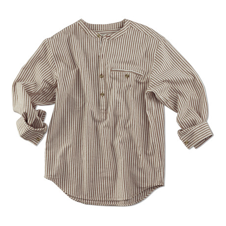 The Castaway Popover Shirt // Chocolate (S)