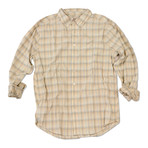 Sailor Check Button-Up Shirt // Surf Blue (S)