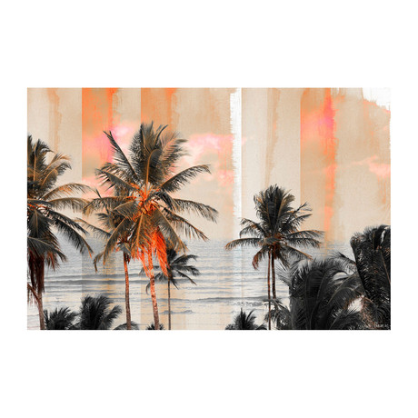 Lake Palms Painting Print // Canvas (18"W x 12"H x 1.5"D)