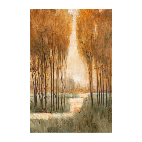 Tall Gold Trees // Canvas (12"W x 18"H x 1.5"D)