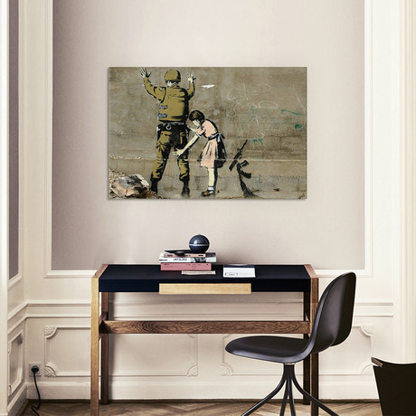 Girl And A Soldier (26"W x 18"H x 1.5"D)
