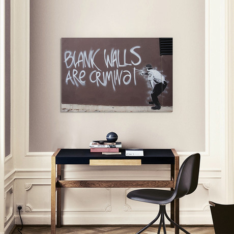 Blank Walls Are Criminal (40"W x 26"H x 1.5"D)