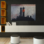 Twin Towers Tribute (26"W x 40"H x 0.75"D)