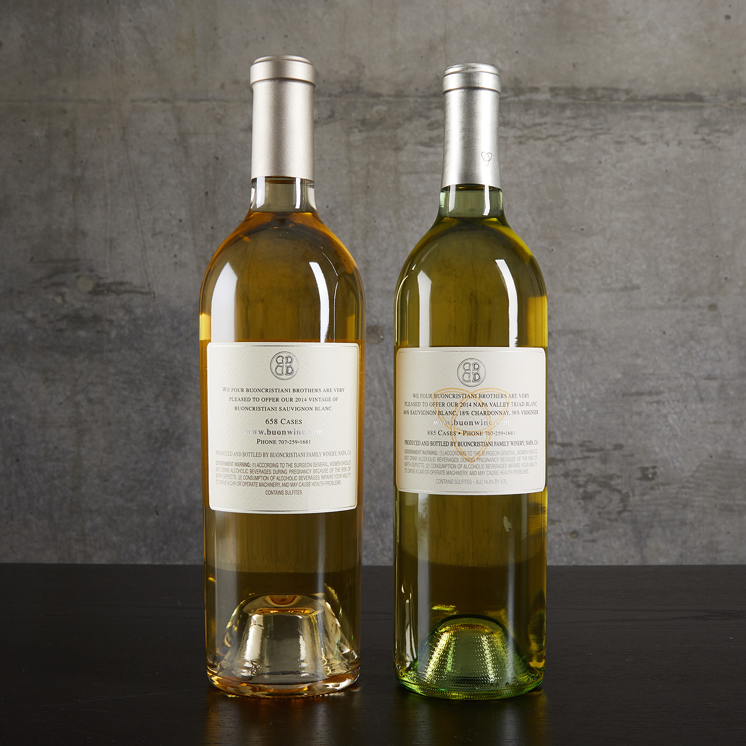 Buoncristiani Napa Valley Mixed Whites // 2 Bottles Buoncristiani