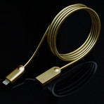 ODIN Charging Cable // Metallic Gold (Apple Lightning // 3.3 ft)