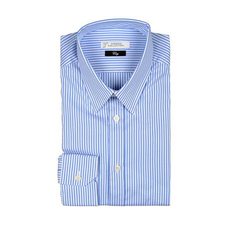 Thick Stripe City Fit Dress Shirt // Light Blue (38)