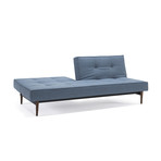 Splitback Sofa // Stainless Steel Legs (Mixed Dance Light Blue)