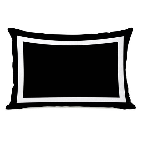 Black and White Square // Pillow (14"L x 20"W)