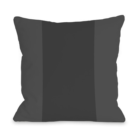 Striped Charcoal // Pillow (16"L x 16"W)