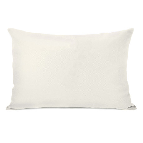 Solid Ivory // Pillow (14"L x 20"W)
