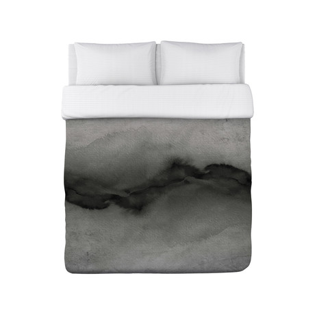 The Vibe Greyscale // Duvet Cover (Twin)