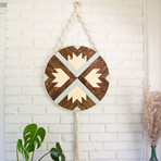 Finch // Macrame + Wood Wall Hanging