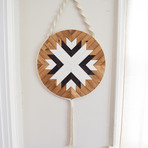 Starling // Macrame + Wood Wall Hanging (20" Diameter)