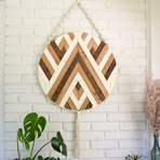 Hazel // Macrame + Wood Wall Hanging