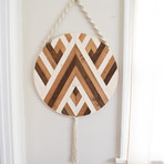 Hazel // Macrame + Wood Wall Hanging