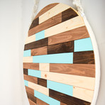 Watts // Macrame + Wood Wall Hanging (12" Diameter)