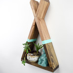 Teepee Shelf (Aqua Accent)