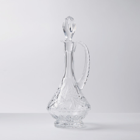 Starlet Tall Crystal Decanter + Handle