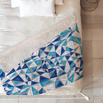 Triad Illusion Iced // Fleece Throw Blanket (Medium)