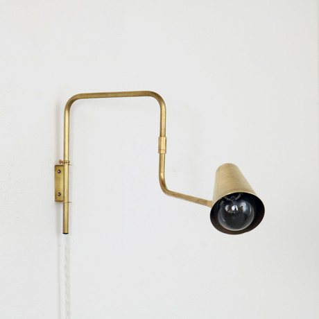 Swing Lamp // Double Jointed (Tonopah Lamp + Brass Hardware)
