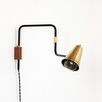 Swing Lamp // Double Jointed (Tonopah Lamp + Brass Hardware)