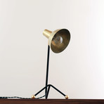 Genoa Table Lamp (Tonopah Shade + Brass Hardware)