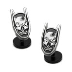 Matte Black Batman Mask Cufflinks