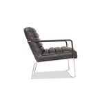 Kennedy Modern Leather Lounge Chair