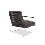 Kennedy Modern Leather Lounge Chair