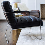 Kennedy Modern Leather Lounge Chair