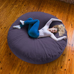 Chenille Cocoon Bean Bag (Plum)