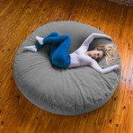 Chenille Cocoon Bean Bag (Plum)