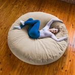 Chenille Cocoon Bean Bag (Plum)