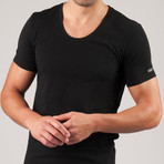 Essential Cotton Stretch Lounge Tee // Black (S)