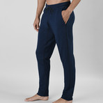 24/7 French Terry Lounge Pant // Dark Blue Heather (S)