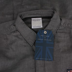 Emblem Long Sleeve Shirt // Mid Heather Grey (M)