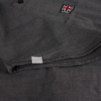 Emblem Long Sleeve Shirt // Mid Heather Grey (M)