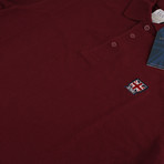 Emblem Polo Shirt // Burgundy (S)