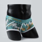 Printed Anatomic Trunk // Turquoise (S)