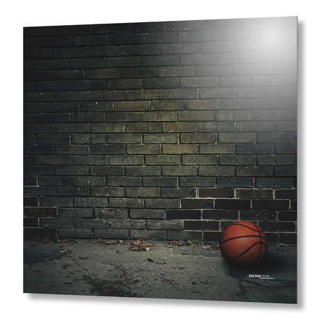 Basketball // Aluminum Print (16"W x 16"H x .045"D)